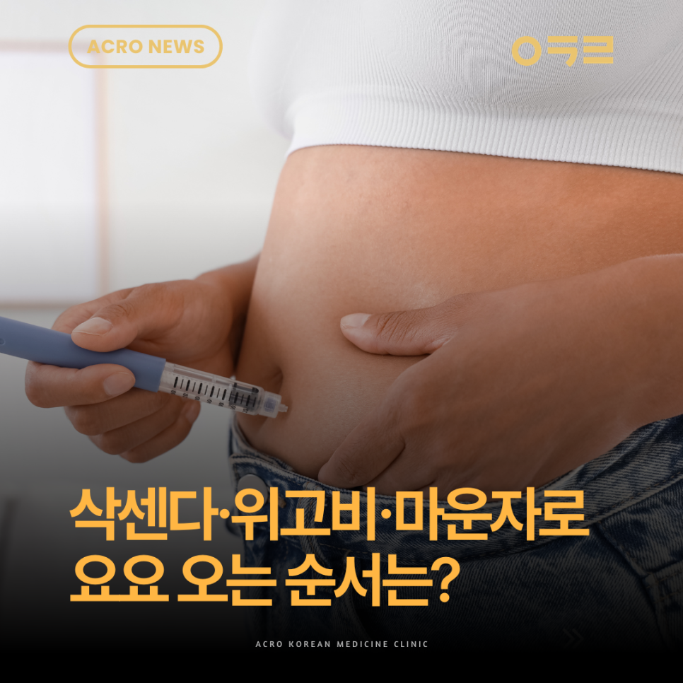 위고비·마운자로·삭센다 요요 비교! 아크로한의원